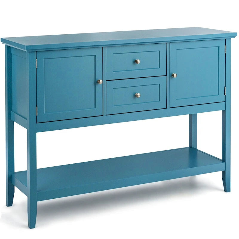 Holz Sideboard Buffet Konsolentisch mit Schubladen und Schränken
