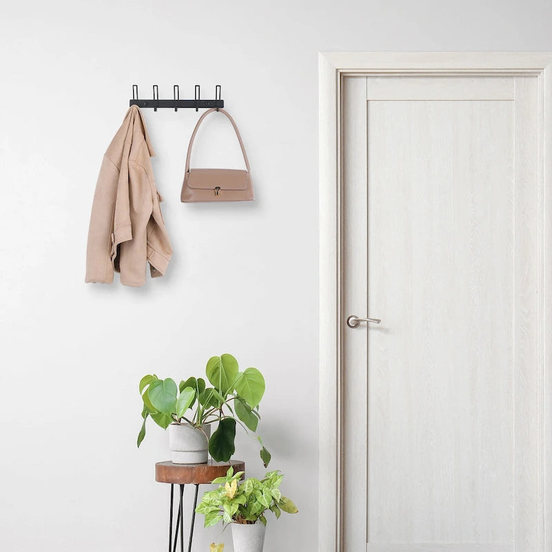 1er-Pack Wandgarderobe mit 5 Haken für den Eingangsbereich – 32 x 2,5 cm