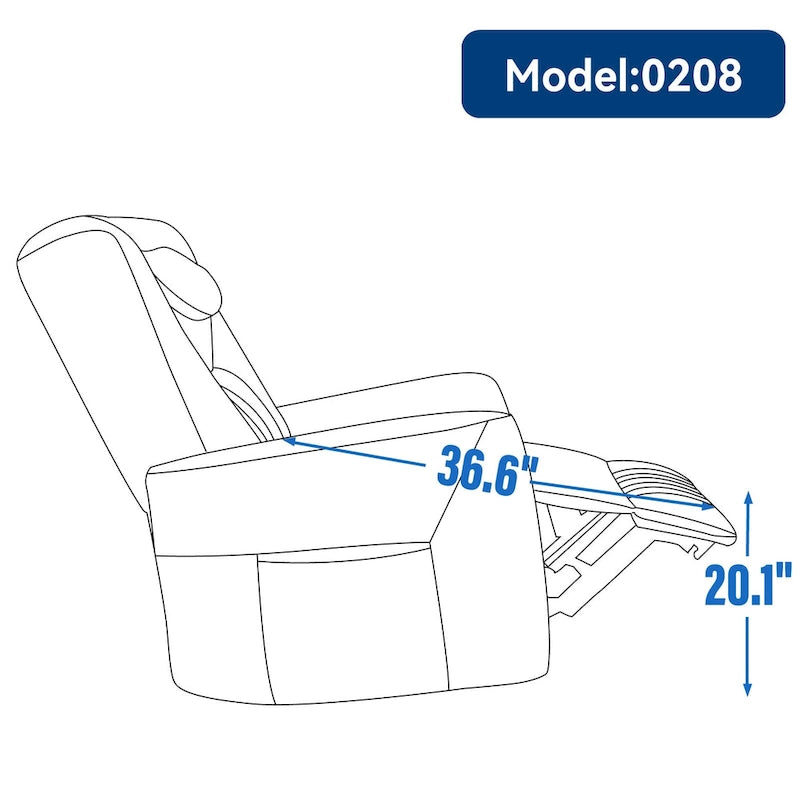 Beiger Power-Relaxsessel mit 270°-Drehfunktion, Schaukelbewegung, Lordosenstütze, USB- & Typ-C-Anschlüssen