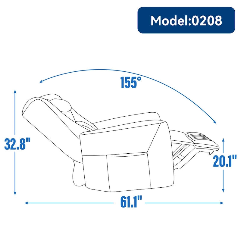 Beiger Power-Relaxsessel mit 270°-Drehfunktion, Schaukelbewegung, Lordosenstütze, USB- & Typ-C-Anschlüssen