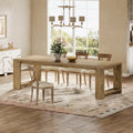 86.61 Inch extralanger Esstisch Holztisch für 6-8 Personen
