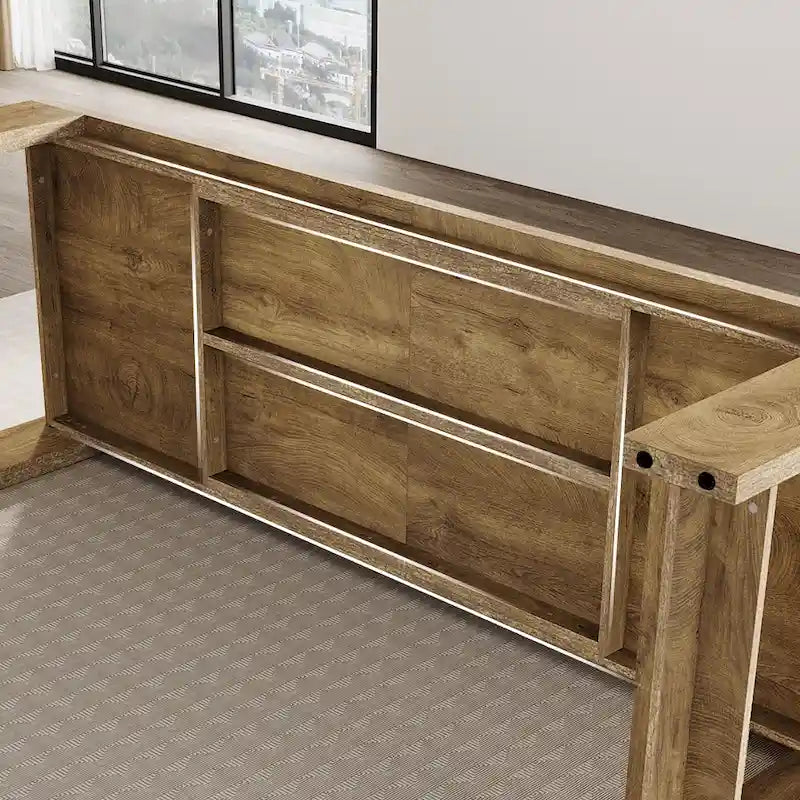 86.61 Inch extralanger Esstisch Holztisch für 6-8 Personen