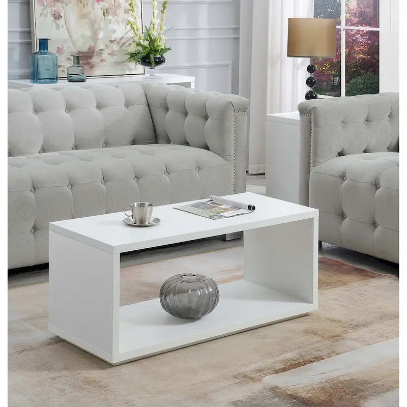 Convenience Concepts Northfield Admiral Coffee Table with Shelf