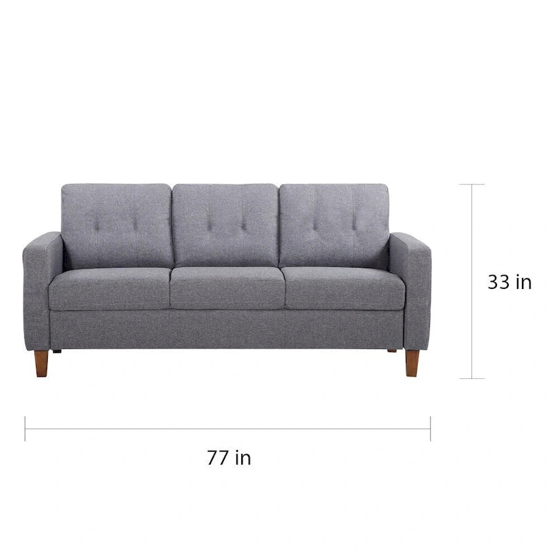 Gepolstertes Tufted Sofa im Mid-Century-Stil