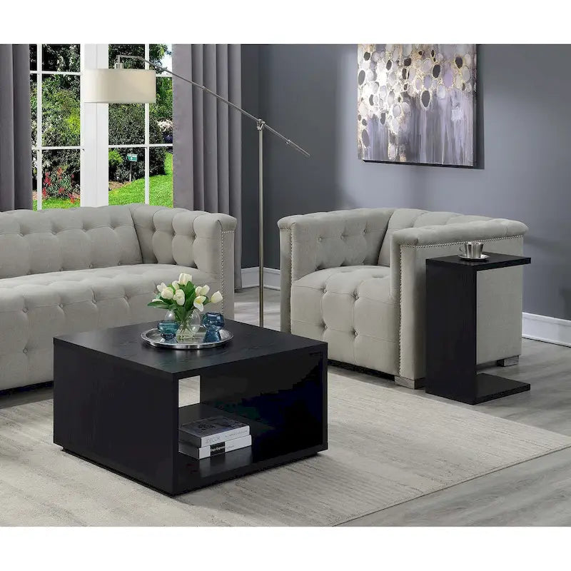 Convenience Concepts Northfield Admiral Square Coffee Table with Shelf