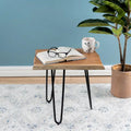 Hocker aus Eisen und Holz