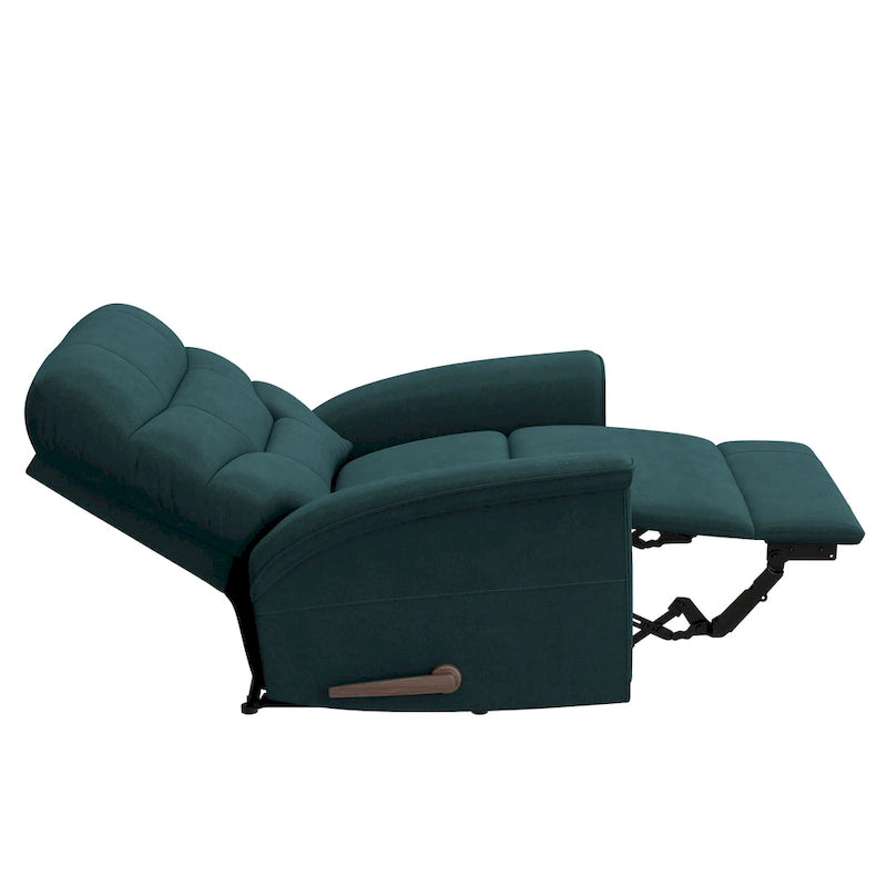 Wall Hugger Relaxsessel aus mittelblauem Mikrofaser