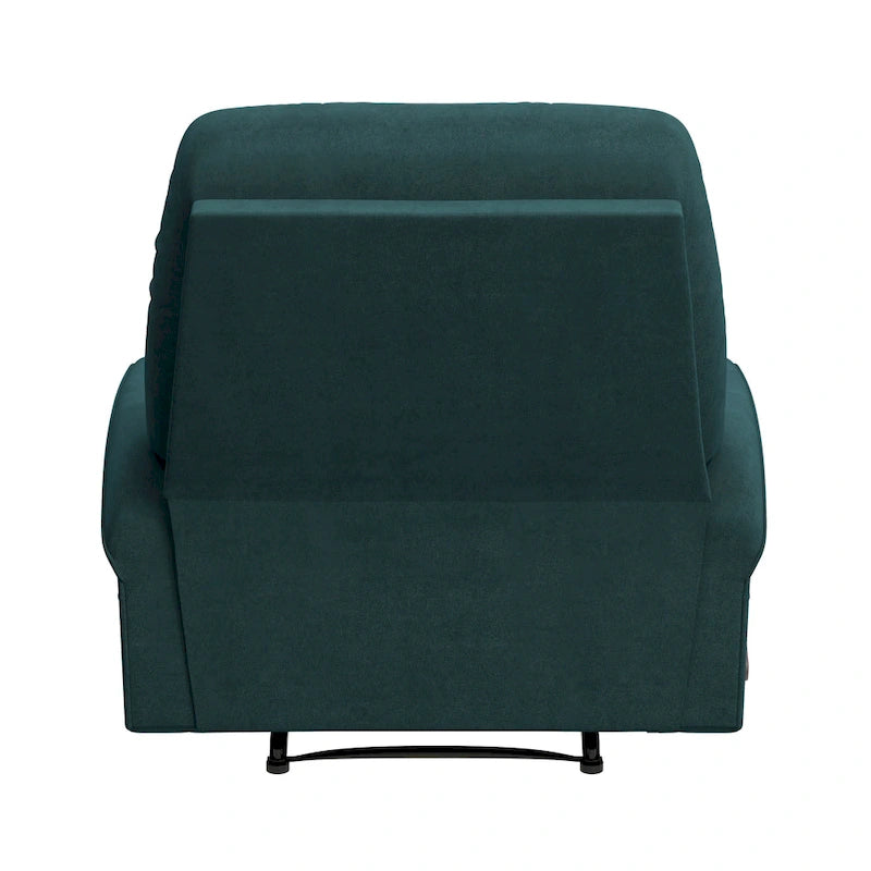 Wall Hugger Relaxsessel aus mittelblauem Mikrofaser