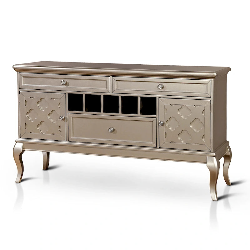 Glamouröses 60-Zoll-Buffet und Sideboard aus Holz mit marokkanischen Akzenten