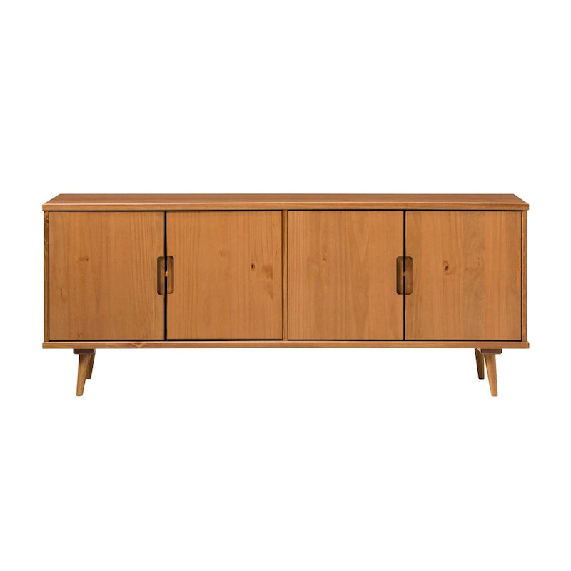 TV-Möbel aus Massivholz im Mid-Century Modern Stil