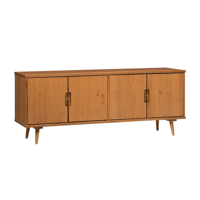 TV-Möbel aus Massivholz im Mid-Century Modern Stil