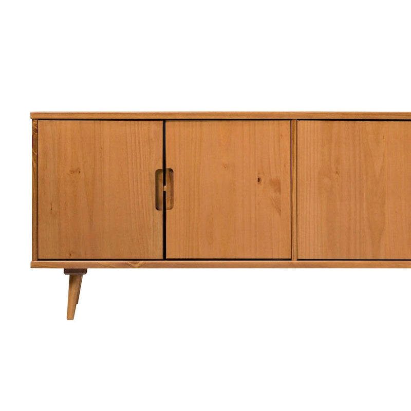 TV-Möbel aus Massivholz im Mid-Century Modern Stil