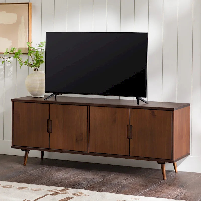 TV-Möbel aus Massivholz im Mid-Century Modern Stil