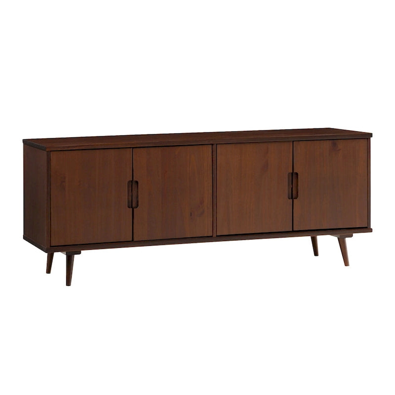 TV-Möbel aus Massivholz im Mid-Century Modern Stil