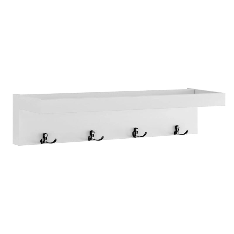 Garderobenleiste mit Ablage und Haken