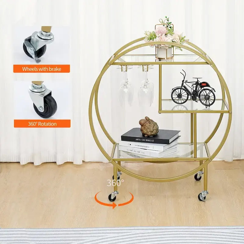 Mobile Barwagen-Getränkekabinett – Elegante und stilvolle Heim- & Food-Accessoires-Präsentation