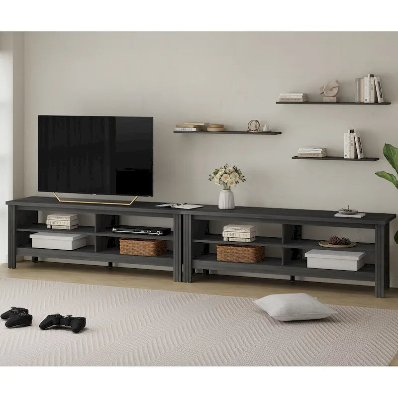 70 Zoll TV-Ständer für 75 Zoll TV, Klassisches Entertainment-Center TV-Konsole