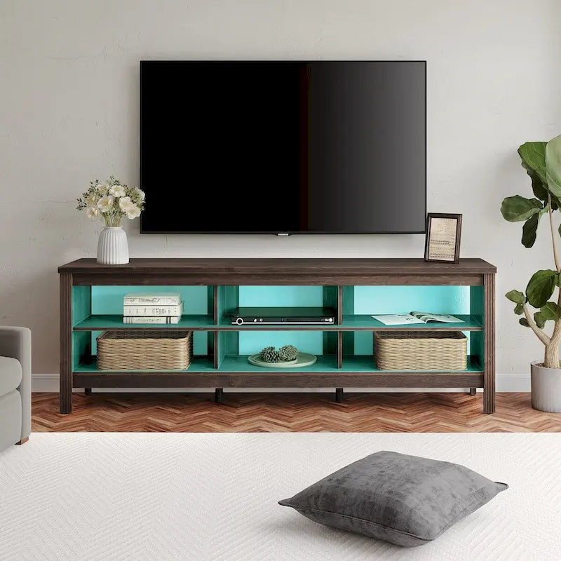 70 Zoll TV-Ständer für 75 Zoll TV, Klassisches Entertainment-Center TV-Konsole