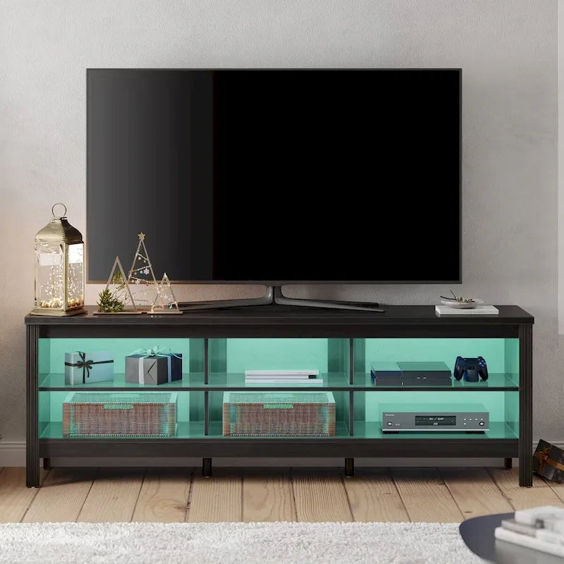70 Zoll TV-Ständer für 75 Zoll TV, Klassisches Entertainment-Center TV-Konsole