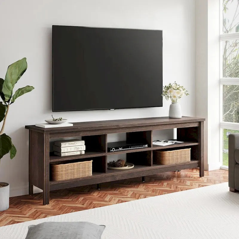 70 Zoll TV-Ständer für 75 Zoll TV, Klassisches Entertainment-Center TV-Konsole