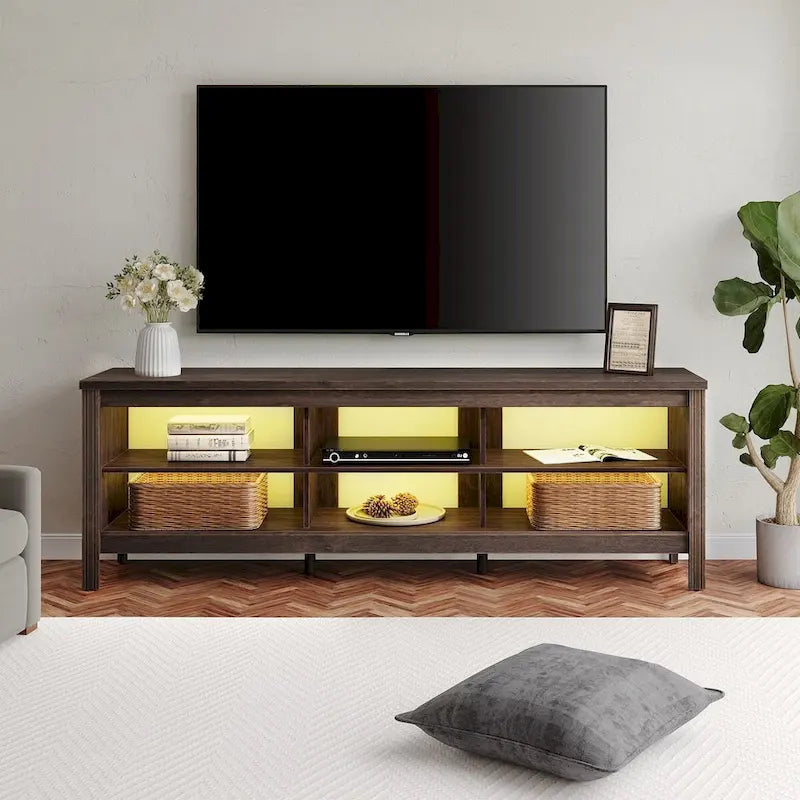 70 Zoll TV-Ständer für 75 Zoll TV, Klassisches Entertainment-Center TV-Konsole