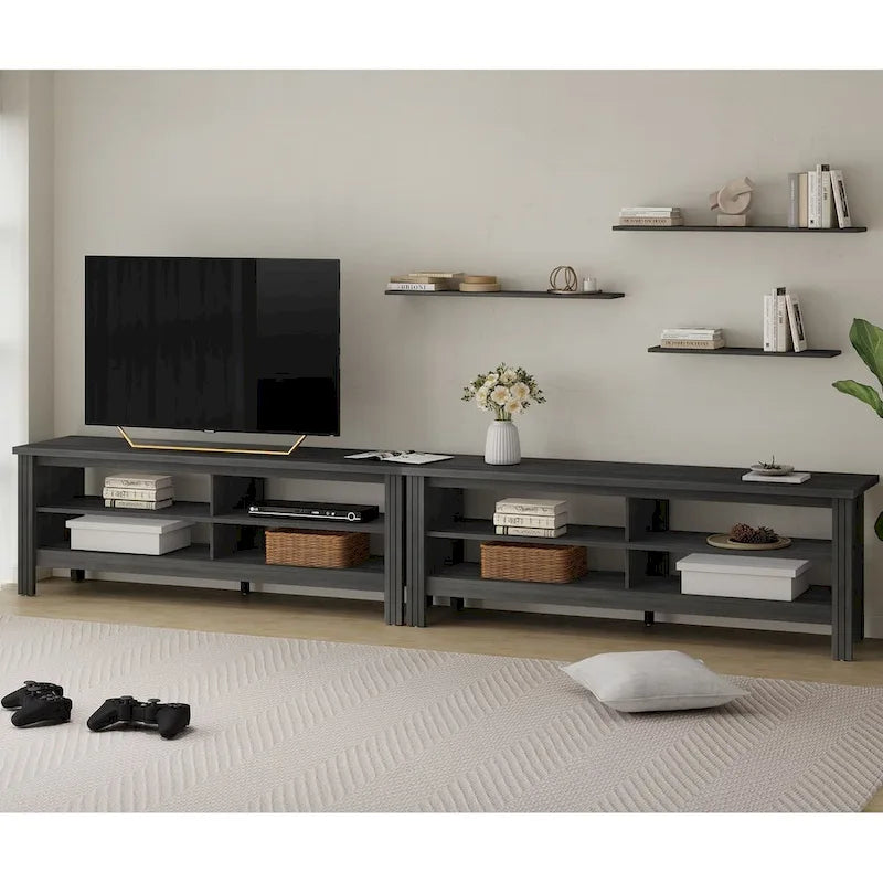 70 Zoll TV-Ständer für 75 Zoll TV, Klassisches Entertainment-Center TV-Konsole