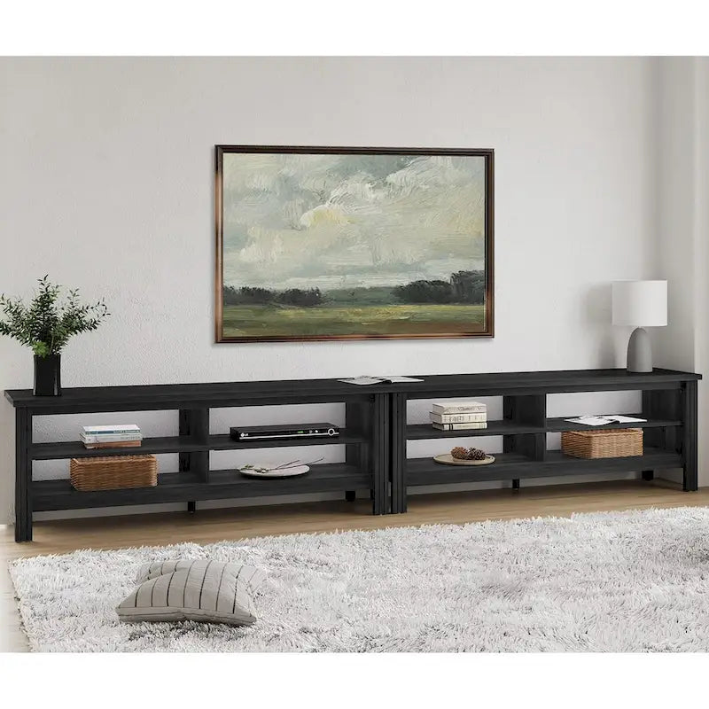 70 Zoll TV-Ständer für 75 Zoll TV, Klassisches Entertainment-Center TV-Konsole