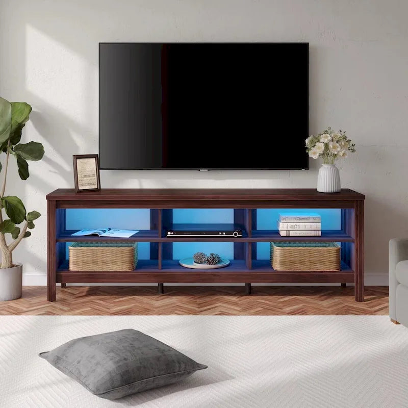 70 Zoll TV-Ständer für 75 Zoll TV, Klassisches Entertainment-Center TV-Konsole
