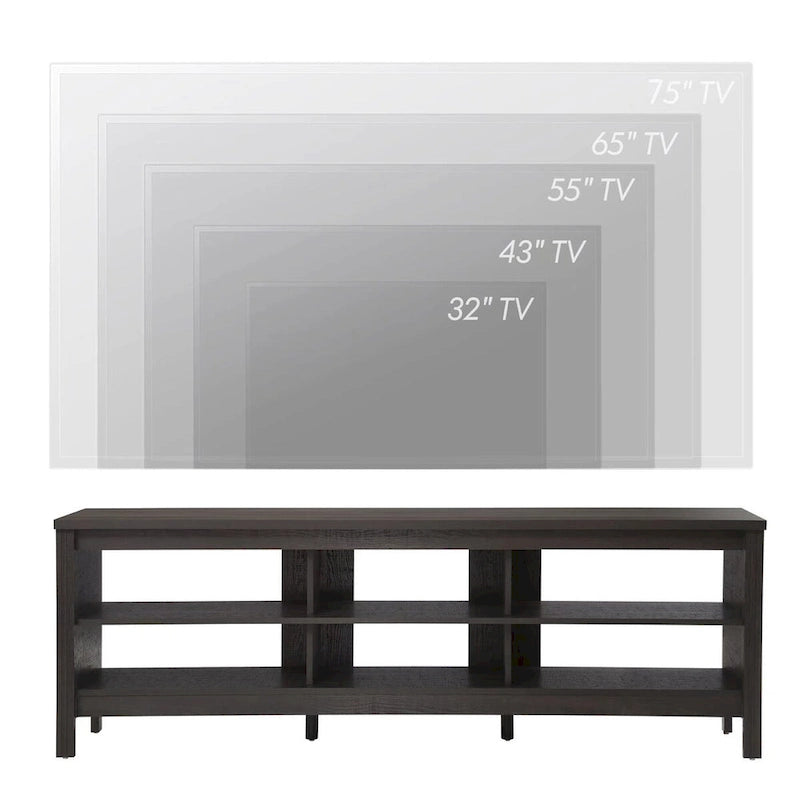 70 Zoll TV-Ständer für 75 Zoll TV, Klassisches Entertainment-Center TV-Konsole