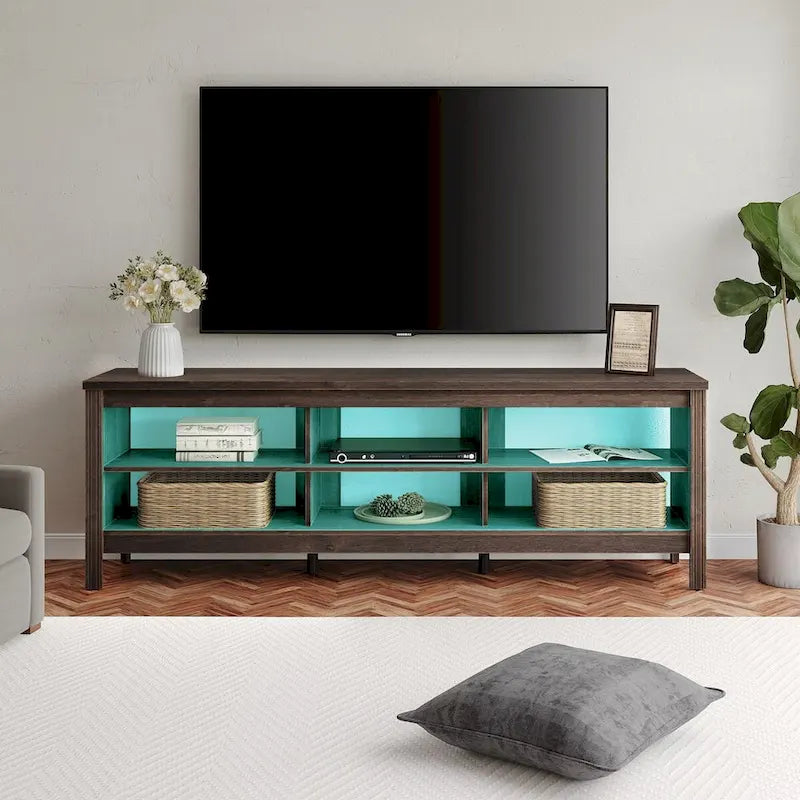 70 Zoll TV-Ständer für 75 Zoll TV, Klassisches Entertainment-Center TV-Konsole