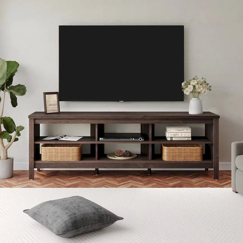 70 Zoll TV-Ständer für 75 Zoll TV, Klassisches Entertainment-Center TV-Konsole