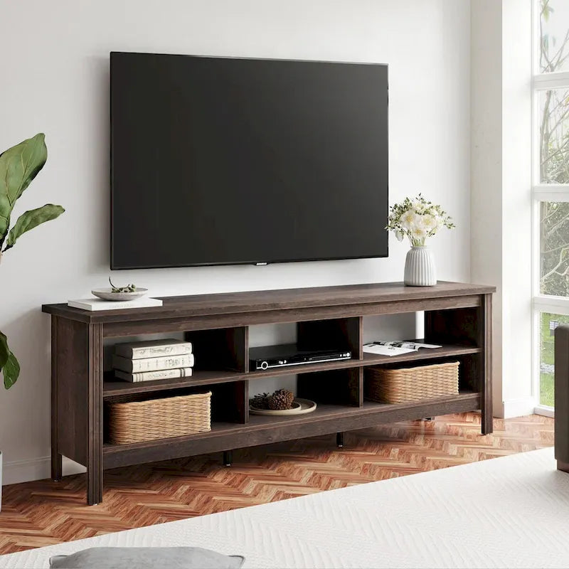 70 Zoll TV-Ständer für 75 Zoll TV, Klassisches Entertainment-Center TV-Konsole