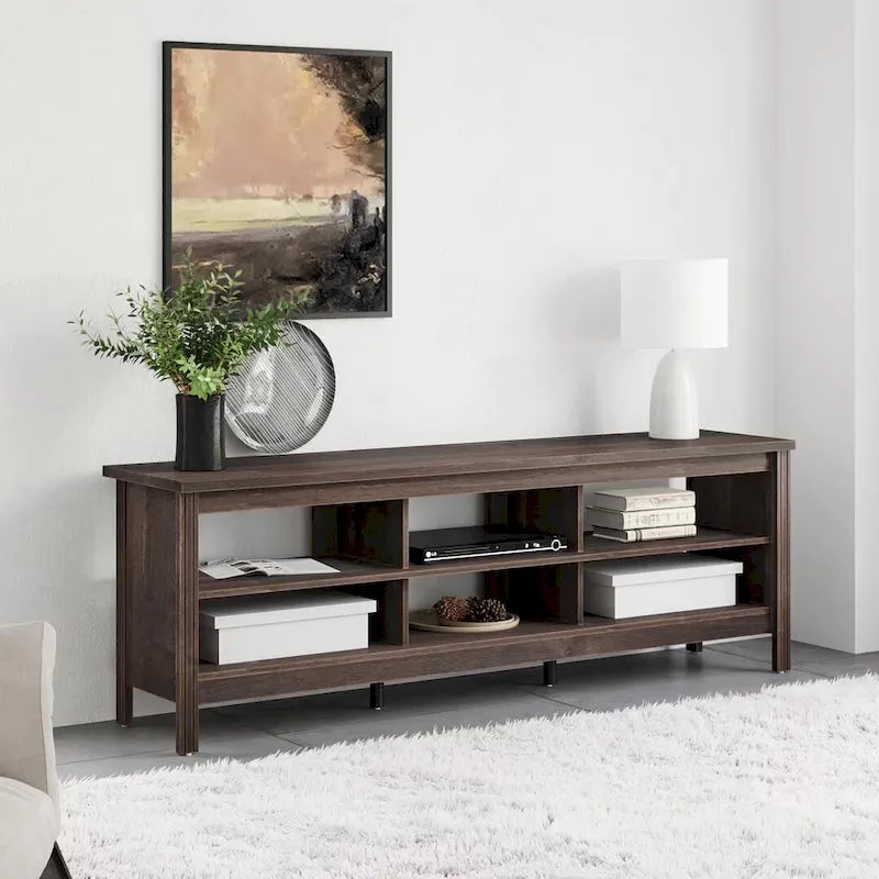 70 Zoll TV-Ständer für 75 Zoll TV, Klassisches Entertainment-Center TV-Konsole