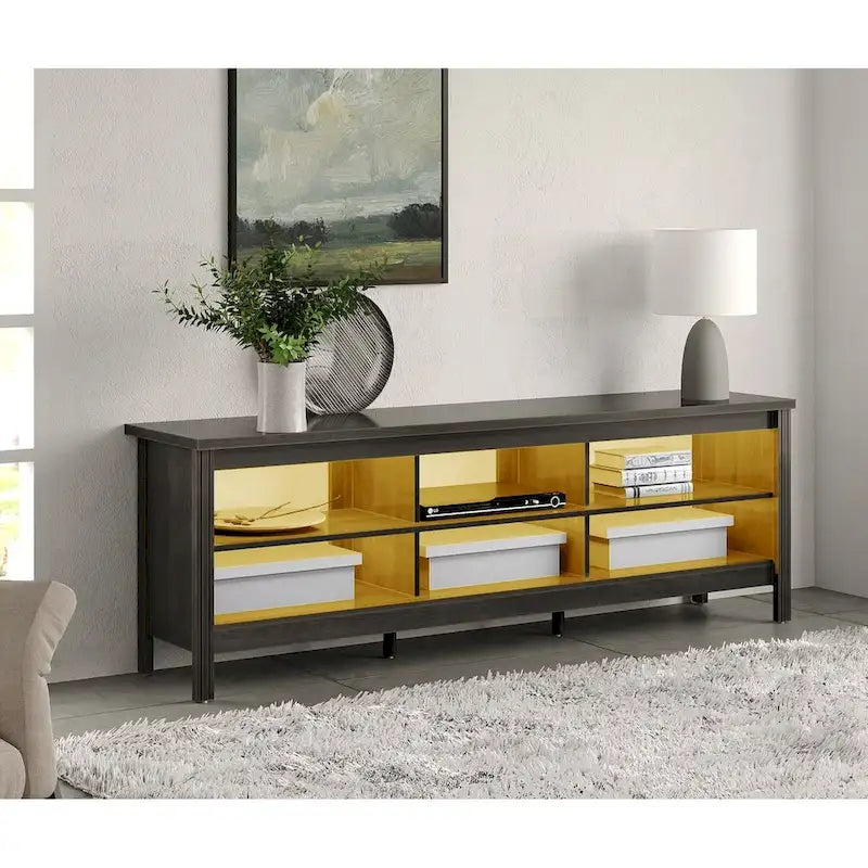 70 Zoll TV-Ständer für 75 Zoll TV, Klassisches Entertainment-Center TV-Konsole