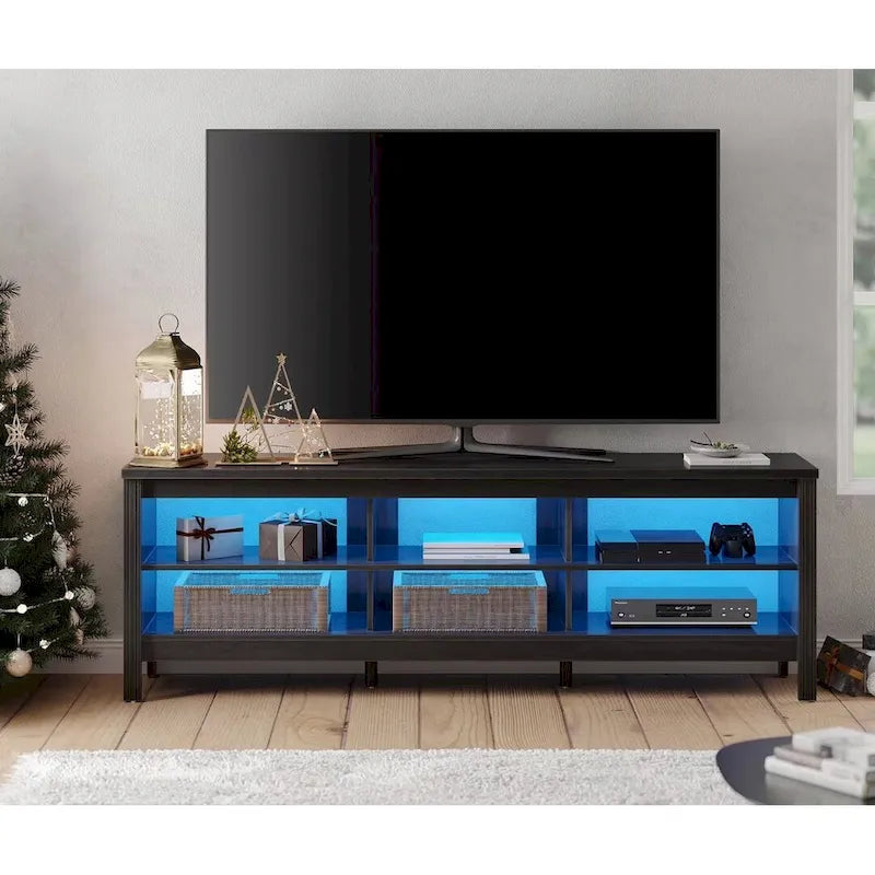 70 Zoll TV-Ständer für 75 Zoll TV, Klassisches Entertainment-Center TV-Konsole