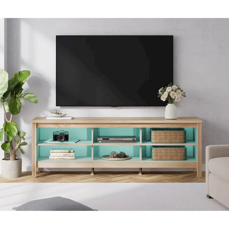 70 Zoll TV-Ständer für 75 Zoll TV, Klassisches Entertainment-Center TV-Konsole
