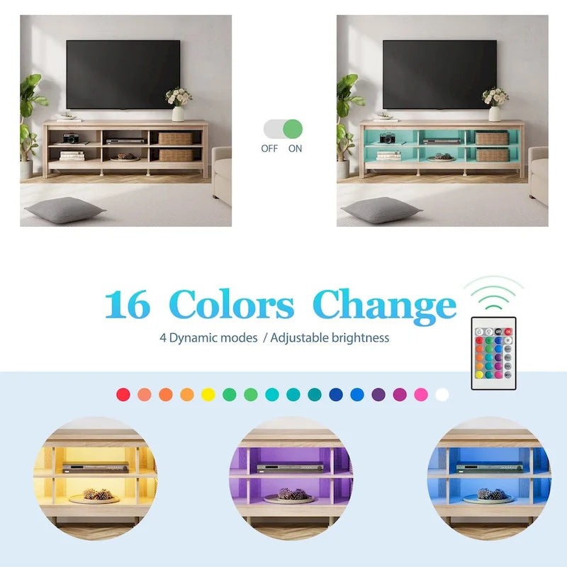 70 Zoll TV-Ständer für 75 Zoll TV, Klassisches Entertainment-Center TV-Konsole