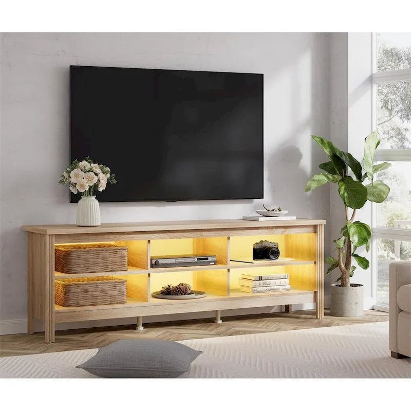70 Zoll TV-Ständer für 75 Zoll TV, Klassisches Entertainment-Center TV-Konsole