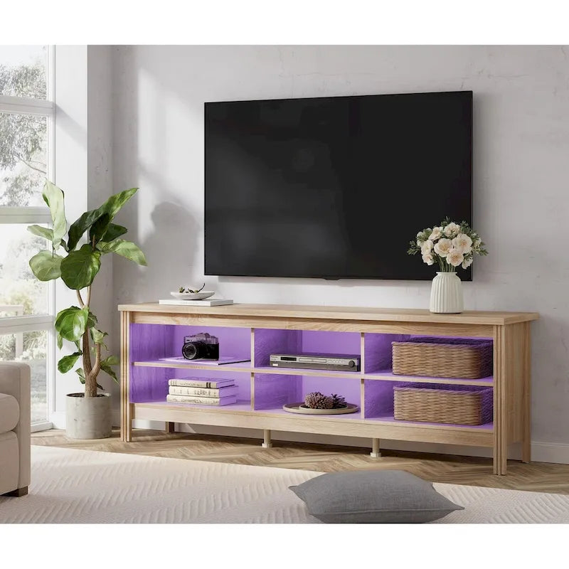 70 Zoll TV-Ständer für 75 Zoll TV, Klassisches Entertainment-Center TV-Konsole
