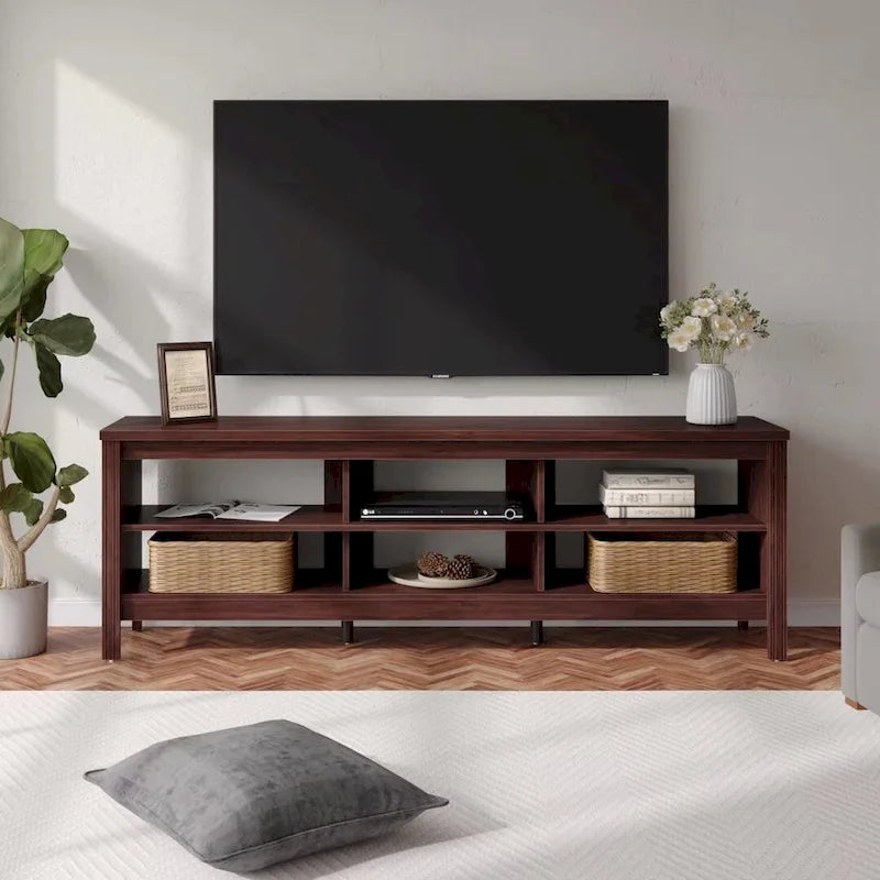 70 Zoll TV-Ständer für 75 Zoll TV, Klassisches Entertainment-Center TV-Konsole