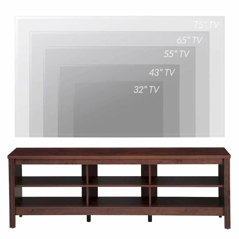 70 Zoll TV-Ständer für 75 Zoll TV, Klassisches Entertainment-Center TV-Konsole