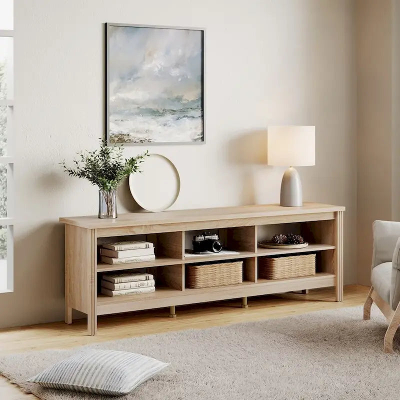 70 Zoll TV-Ständer für 75 Zoll TV, Klassisches Entertainment-Center TV-Konsole